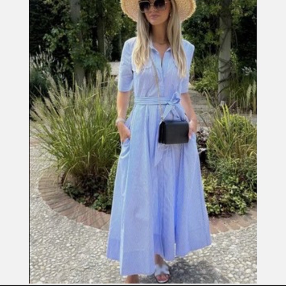 Zara Poplin Shirt Dress
